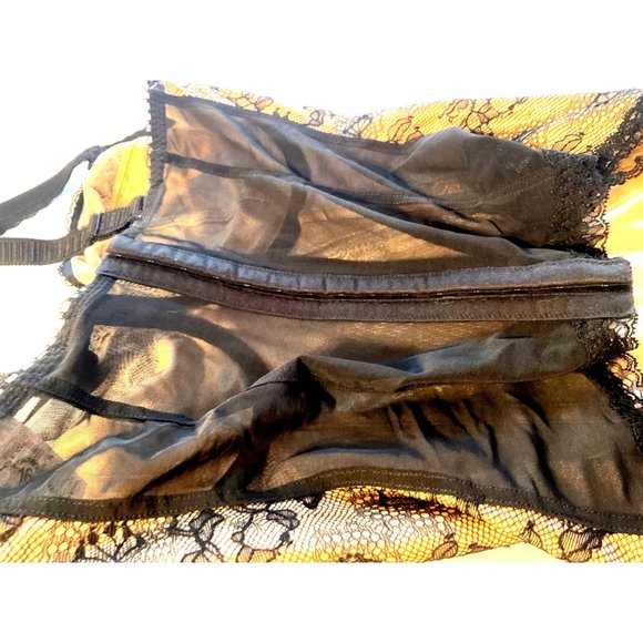 Fantasie 34 GG Corset New With Tags Sexy Lingerie See-through Back Lace Elastic - Picture 9 of 10